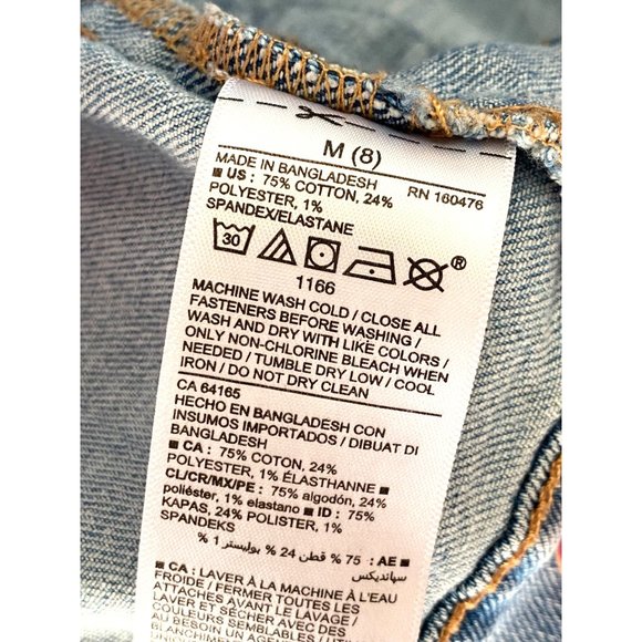 Girls Size 8 Old Navy Denim Light Blue Jacket Mini on Back - Picture 6 of 8